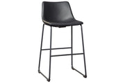 Centiar Black Pub Height Bar Stool (Set of 2) - Gate FurnitureBarstool