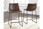 Centiar Brown Counter Height Bar Stool (Set of 2) - Gate FurnitureBarstool