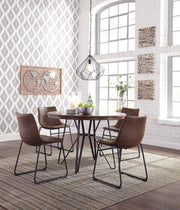 Centiar Brown Round Dining Room Set - Gate FurnitureDining Room Set