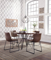 Centiar Brown Round Dining Room Set - Gate FurnitureDining Room Set
