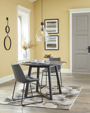 Centiar Gray Round Dining Room Set - Gate FurnitureDining Room Set