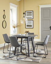 Centiar Gray Round Dining Room Set - Gate FurnitureDining Room Set