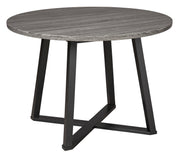Centiar Gray/Black 5 - Piece Round Dining Set - Gate FurnitureDining Room Set