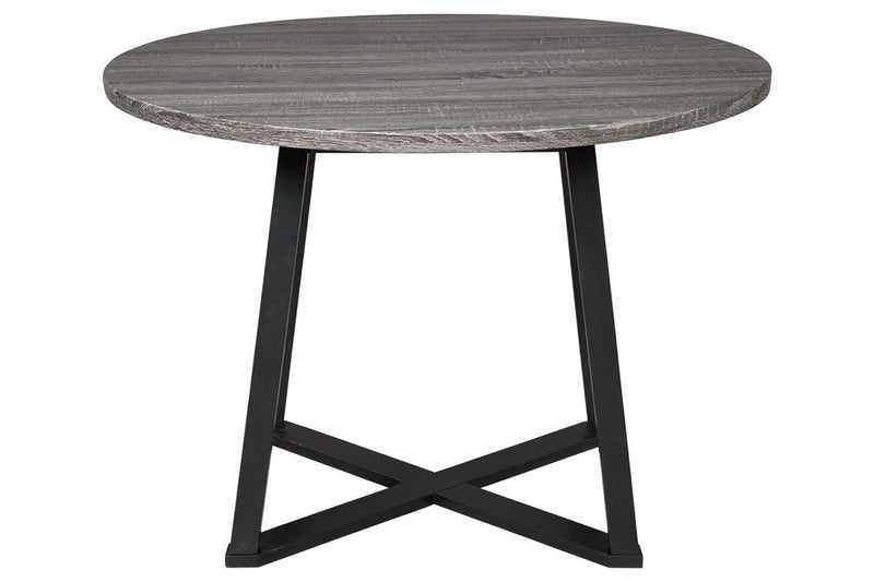 Centiar Gray/Black Dining Table - Gate FurnitureDining Table