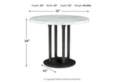 Centiar Two - tone Counter Height Dining Table - Gate FurnitureCounter Height Table