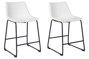 Centiar White Counter Height Bar Stool (Set of 2) - Gate FurnitureBarstool