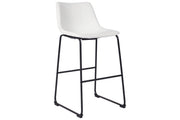 Centiar White Pub Height Bar Stool (Set of 2) - Gate FurnitureBarstool