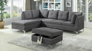 Cercis Sectional With Ottoman - Gate Furniture