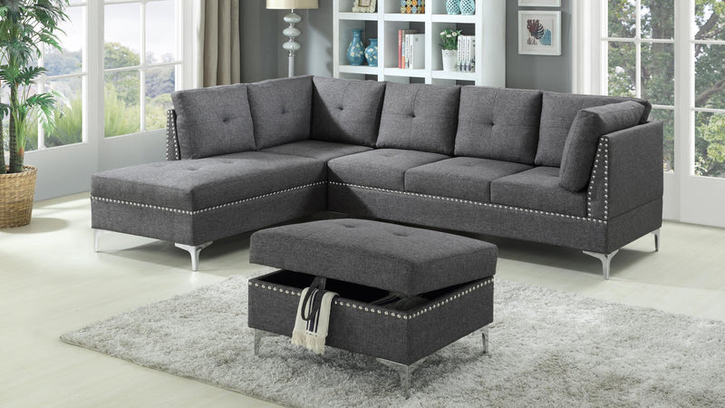 Cercis Sectional With Ottoman - Gate FurnitureSectional