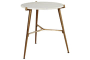 Chadton White/Gold Finish Accent Table - Gate FurnitureTable