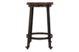 Challiman Rustic Brown Counter Height Bar Stool (Set of 2) - D307-124 - Gate Furniture