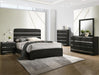 Chantal Black Panel Bedroom Set [FREE CHEST] - Gate Furniture