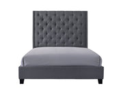 Chantilly Gray King Upholstered Bed - Gate FurnitureKing Bed