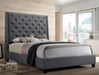 Chantilly Gray Upholstered Queen Bed - Gate Furniture