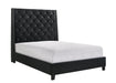 Chantilly Velvet Black Upholstered Queen Bed - Gate Furniture
