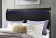 Charlie Black Queen Bed With Led - CHARLIE-BLACK-QB - Gate Furniture