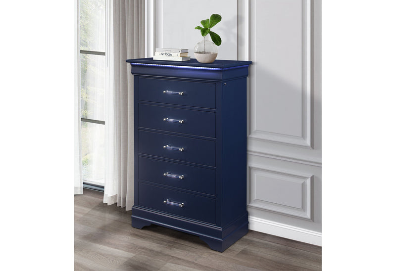 Charlie Blue Chest With Led - Gate FurnitureChest