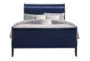 Charlie Blue Full Bed With Led - Gate FurnitureFull Bed