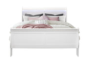 Charlie White Queen Bed With Led - Gate FurnitureQueen Bed