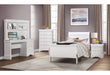 Charlie White Twin Bed - CHARLIE-WHITE-TB - Gate Furniture