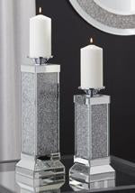 Charline Mirror Candle Holder (Set of 2) - A2000410 - Gate Furniture