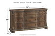 Charmond Brown Dresser - B803-31 - Gate Furniture