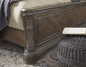 Charmond Brown King Sleigh Bed - Gate Furniture
