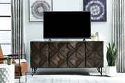 Chasinfield Dark Brown 72" TV Stand - Gate FurnitureTV Stand