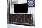 Chasinfield Dark Brown 72" TV Stand - Gate FurnitureTV Stand