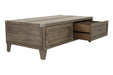 Chazney Rustic Brown Coffee Table with Lift Top - T904-9 - Gate Furniture