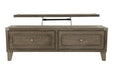 Chazney Rustic Brown Coffee Table with Lift Top - T904-9 - Gate Furniture