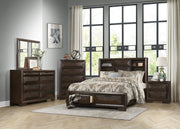 Chesky Bookcase Storage Platform Bedroom Set - Gate FurnitureBedroom Set