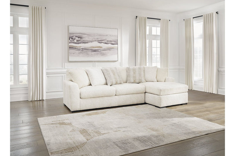 Chessington Ivory 2 - Piece RAF Chaise Sectional - Gate FurnitureSectional