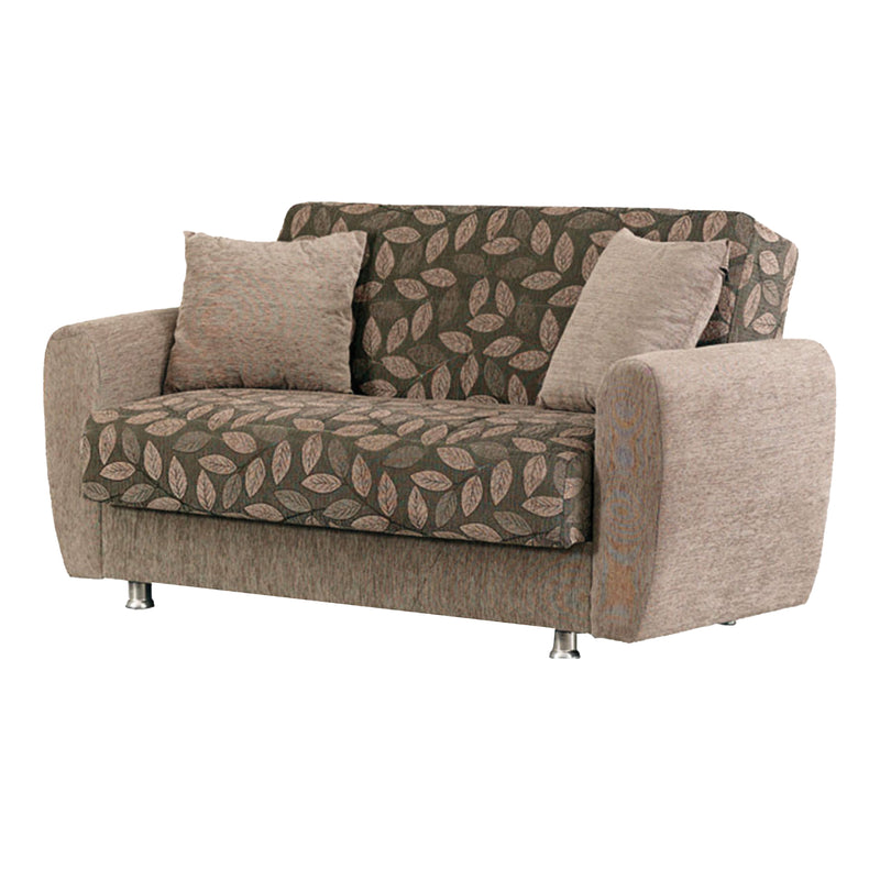 Chestnut 61 in. Convertible Sleeper Loveseat in Brown with Storage - Gate FurnitureLoveseat