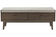 Chetfield Beige/Brown Storage Bench - A3000248 - Gate Furniture