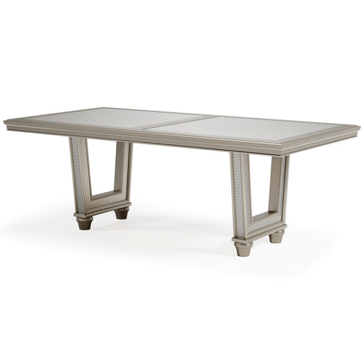 Chevanna Platinum Dining Table - D744-25 - Gate Furniture