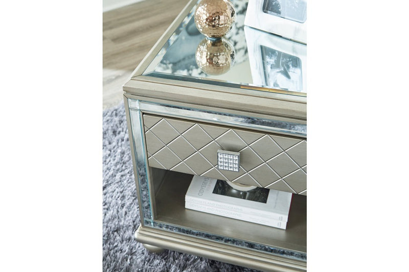 Chevanna Platinum End Table - Gate FurnitureEnd Table