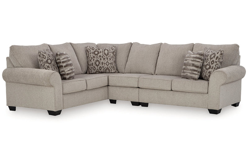 Claireah Umber 3 - Piece LAF Sectional - Gate FurnitureSectional