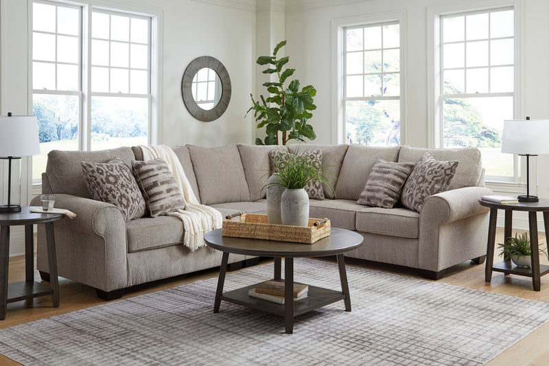 Claireah Umber 3 - Piece RAF Sectional - Gate FurnitureSectional