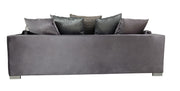 Clara Gray Velvet Sofa & Loveseat - CLARAGRAY-SL