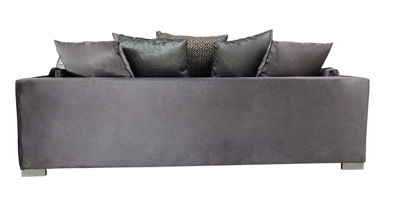 Clara Gray Velvet Sofa & Loveseat - CLARAGRAY-SL
