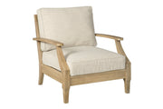 Clare View Beige Lounge Chair with Cushion - Gate FurnitureLounge Chair