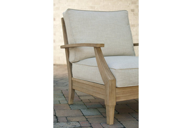 Clare View Beige Lounge Chair with Cushion - Gate FurnitureLounge Chair