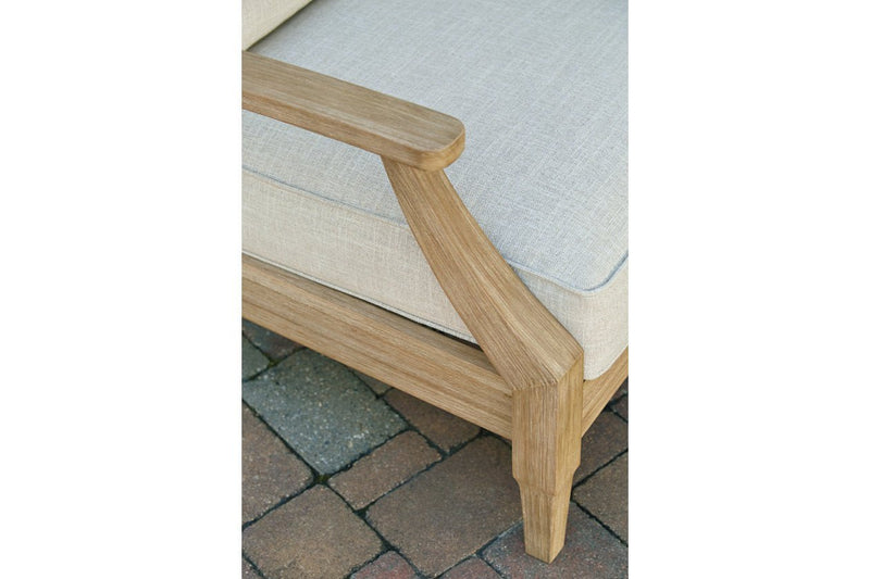 Clare View Beige Lounge Chair with Cushion - Gate FurnitureLounge Chair