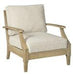 Clare View Beige Lounge Chair with Cushion - P801-820 - Gate Furniture