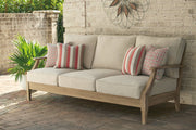 Clare View Beige Sofa with Cushion - Gate FurnitureSofa