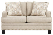 Claredon Linen Loveseat - Gate FurnitureLoveseat