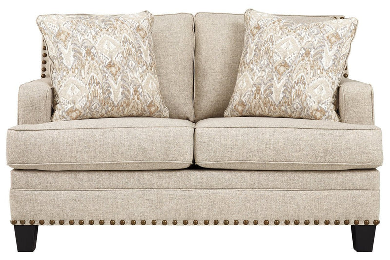 Claredon Linen Loveseat - Gate FurnitureLoveseat