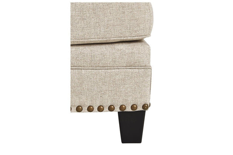 Claredon Linen Ottoman - Gate FurnitureOttoman