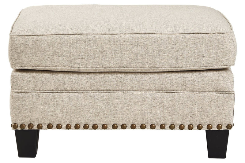 Claredon Linen Ottoman - Gate FurnitureOttoman